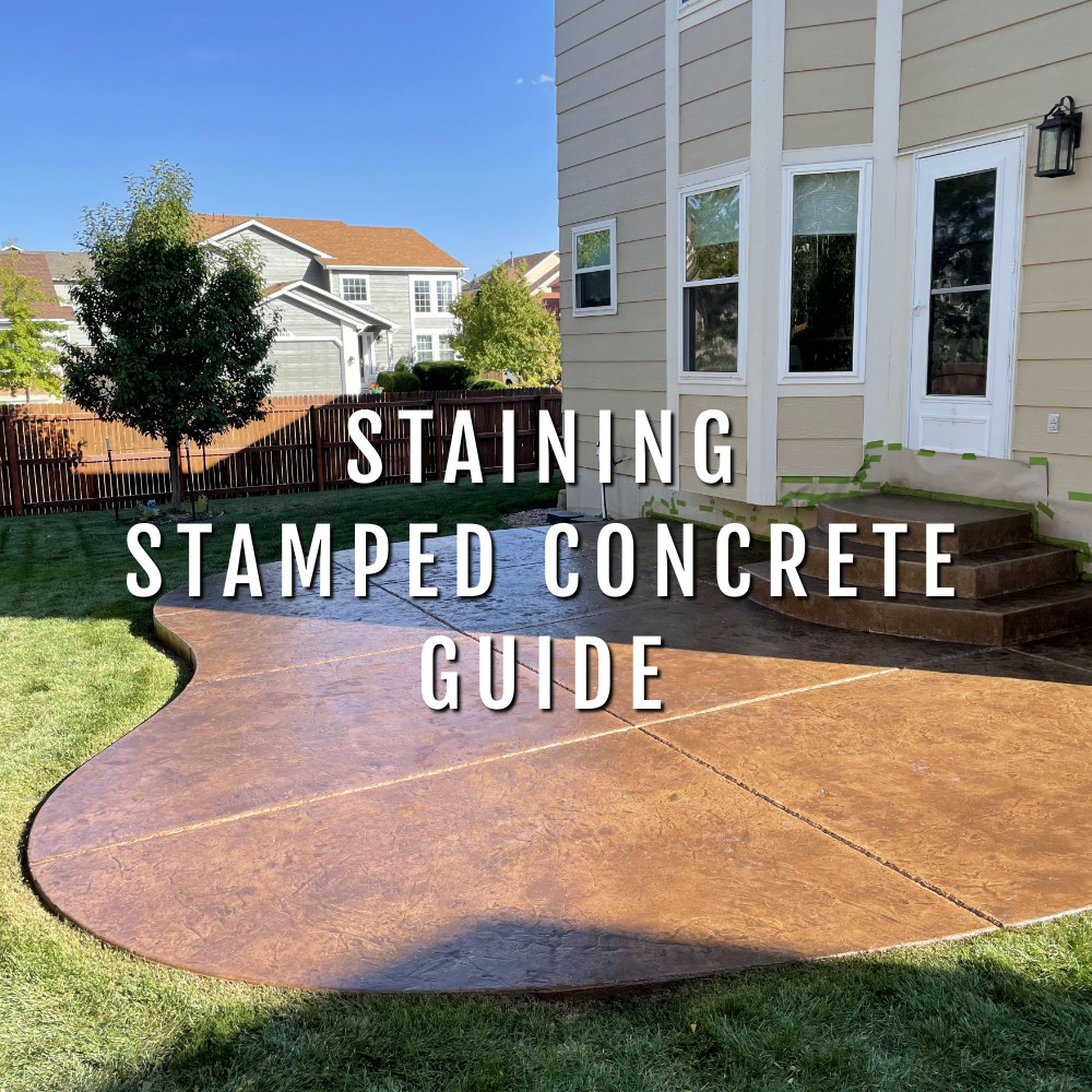 Staining stamped concrete guide